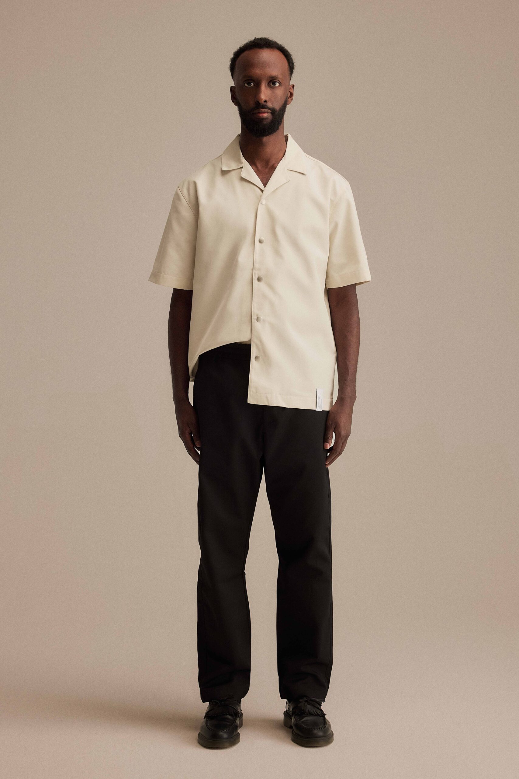 CAMP COLLAR JACKET - TAN